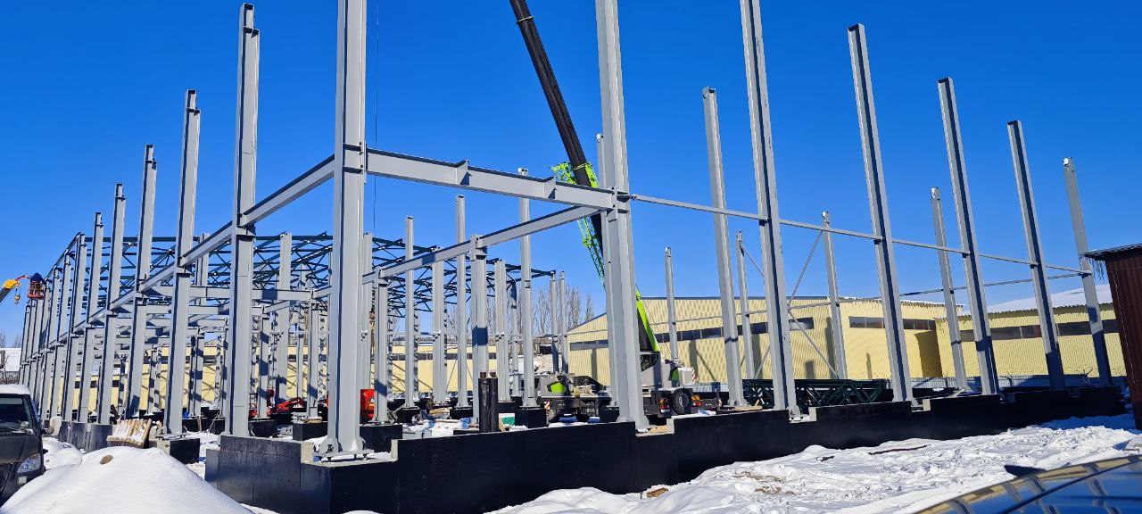 Строительство склада из металлоконструкций